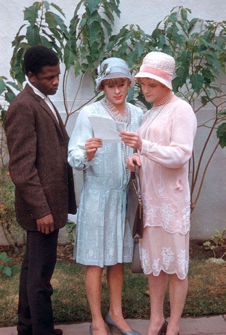 sidney poitier visiting tony curtis and jack lemmon on the set of some like it hot 1959