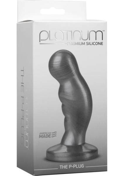 platinum silicone the p plug anal plug prostate massager charcoal on