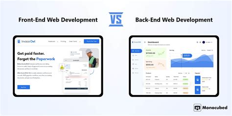 front     web development  key differences