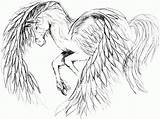 Pegasus Einhorn Malvorlagen Kinderbilder Einhörner Malvorlage Draw Getdrawings Rearing sketch template