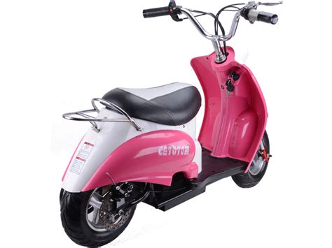mototec electric moped  pink