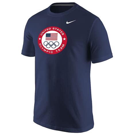 nike team usa navy olympic logo  shirt