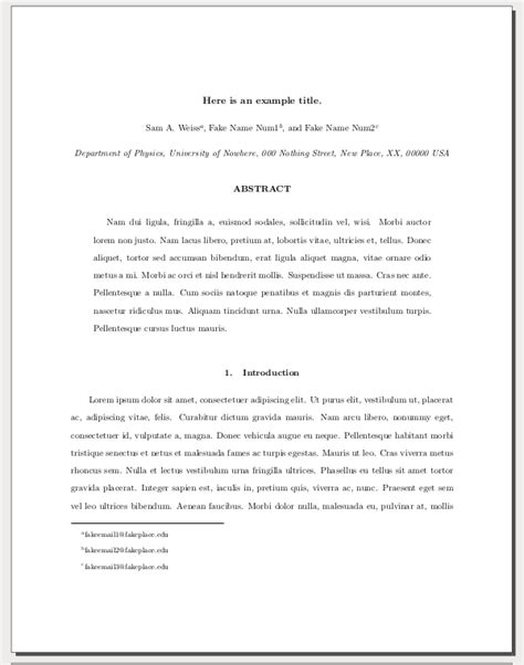 formatting    force  abstract  fit   title page