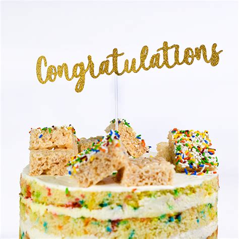 congratulations cake topper sold