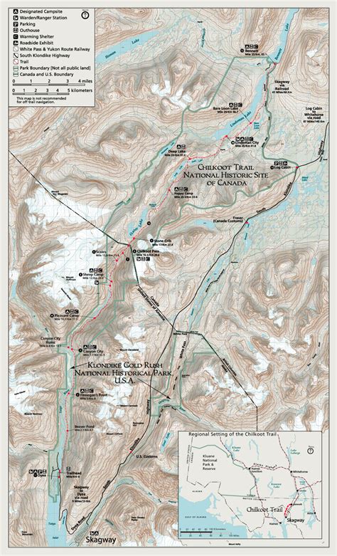 maps chilkoot trail national historic site