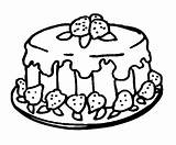 Food Coloring Pages Drink Cake Colouring Printable Strawberry Plate Cute Print sketch template