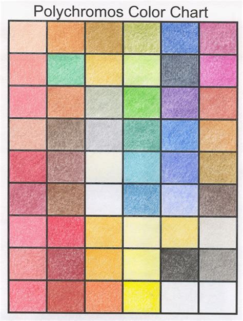 polychromos color chart  henrideacon  deviantart