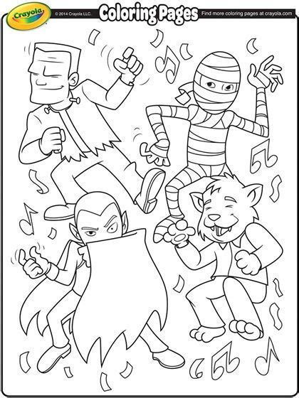 loudlyeccentric  crayola halloween coloring pages