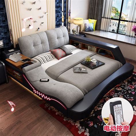 Smart Massage Tatami Bed Double Bed 2 M 2 2 Master Bedroom