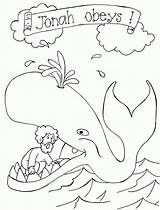 Jonah Coloring Whale Pages Printable Bible Kids Story Sheets sketch template