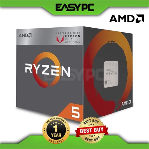 Amd Ryzen 5 2400g Processor Socket Am4 3 6ghz With Radeon Rx Vega 11