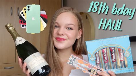 what i got for my 18th birthday haul ~lush leah youtube