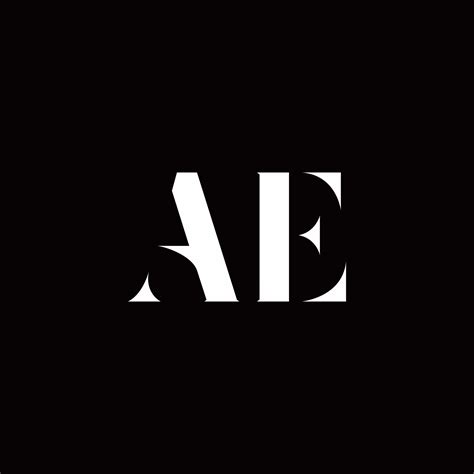 ae logo letter initial logo designs template  vector art  vecteezy
