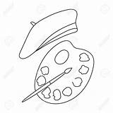 Beret French Drawing Getdrawings sketch template