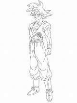 Goku Saiyan Instinct Colorir Coloriage Sangoku Dibujar Lineart Jiren Imprimir Fases Ssjg sketch template