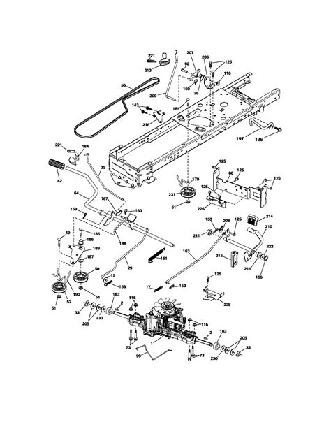 craftsman lawn tractor model  parts diagram images   finder