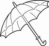 Umbrella Coloring Sheet Pages Clipart Clip Sheets sketch template