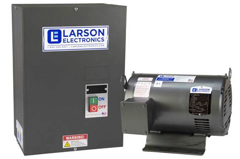larson electronics rotary phase converter  hp hard loads
