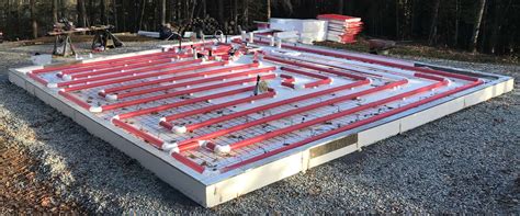 solar radiant heated floor kit slab  grade  leed passive zne ecohome