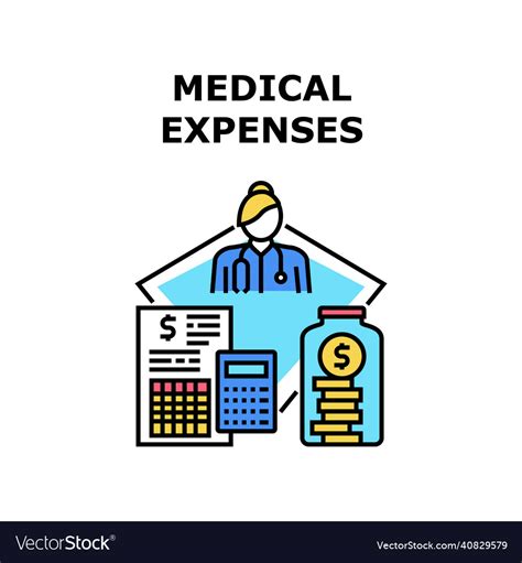 medical expenses icon royalty  vector image
