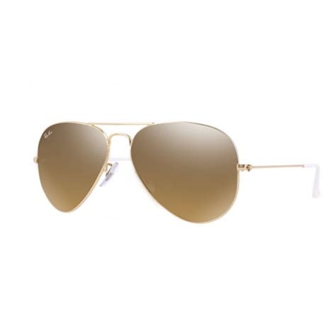 Gold Aviator Mirror Sunglasses Rb3025 001 3k 58 Sunglasses From