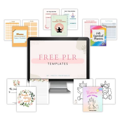 plr templates pretty printables