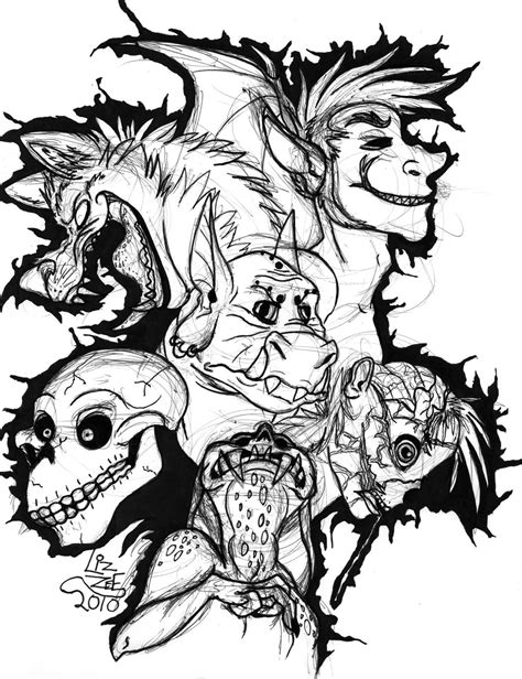monsters coloring page coloring home