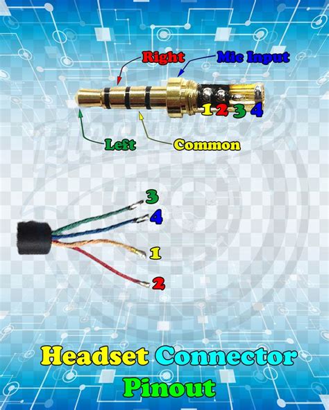 headset connector pinout electronic circuit projects electronics mini projects headset