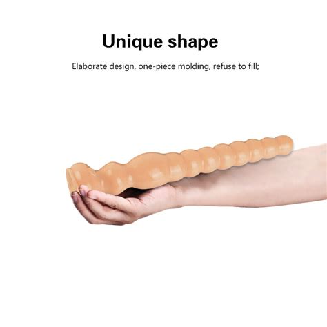 Soft Bendable Squeezable Xl Extra Long Anal Beads Butt Plug Dildo Sex
