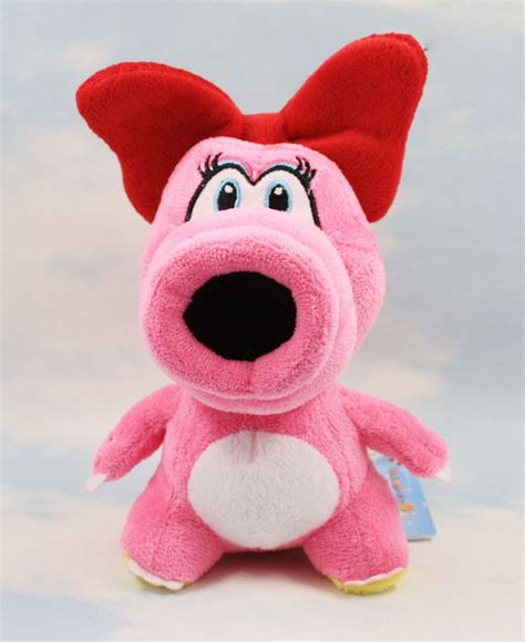 New Super Mario Brothers Bros Pink Birdo 15cm Stuffed Toy Plush Doll In