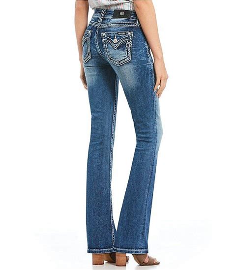 Miss Me Heavy Stitch Flap Pocket Bootcut Jeans Dillard S In 2021
