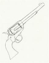 Drawing Pistol Colt Tattoo Gun Revolver Barrel Guns Shotgun Double Drawings Challenge Character Book Favorite Draw Hand Flintlock Tattoos Western sketch template