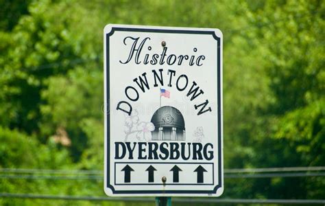 dyersburg tennessee historic downtown editorial stock photo image