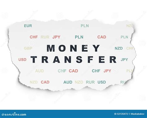 business concept money transfer  torn paper stock illustration illustration  investment