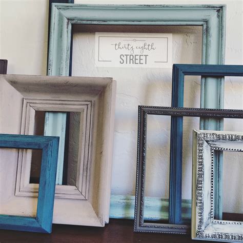 diy painted thrift store picture frames  eighth street