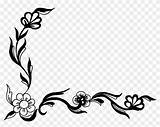 Corner Svg Flower Floral Designs Line  Transparent Clipart Vector Px 2157 2313 Onlygfx Nicepng sketch template
