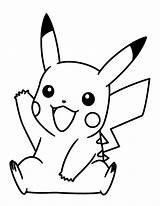 Pikachu Coloring Pages Cute Pokemon Getdrawings sketch template
