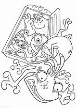Inc Monsters Coloring Pages Randall Boggs Kids sketch template