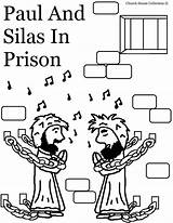 Silas Paul Coloring Prison Jail Pages Bible Clipart Kids Printable School Sunday Coloringhome Crafts God Color Print Lessons Acts Clip sketch template