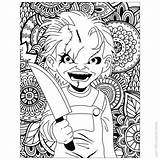 Chucky Xcolorings sketch template