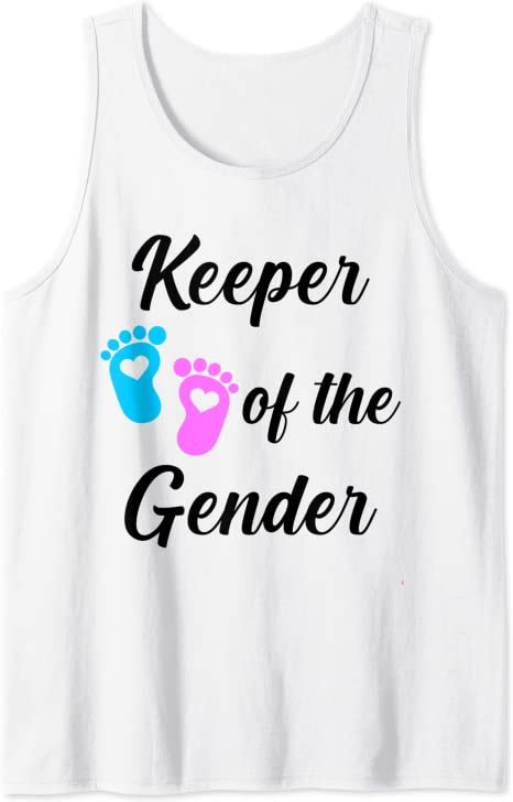 gender reveal keeper of the gender reveal white t shirt