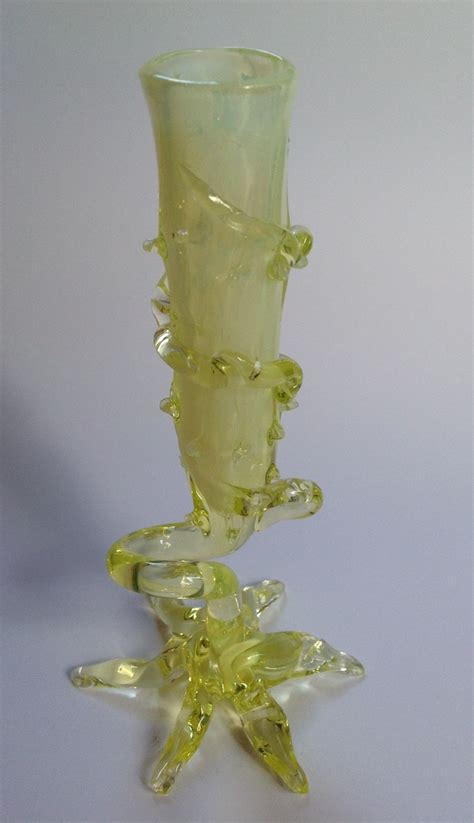 victorian opalescent uranium glass thorn vase collectors weekly