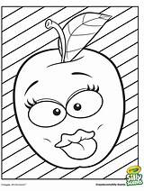 Coloring Crayola Silly Scents Pages Sour Print Apple sketch template
