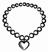 Collier Kette Collana Perlas Corazones Amor Stampare Necklaces Malvorlagen Valentijn Risultati Misti Primaire Collane Categorias Kategorien Kleurplaten sketch template