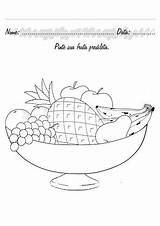Preschoolactivities Martwa Kolorowanki Fruits Colorir Worksheets Educar sketch template