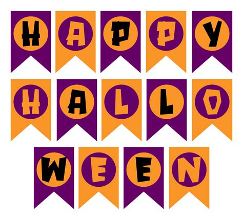 happy halloween banner printable     printablee