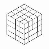 Drawing Isometric Drawings Designers Quatrième Dimension Cube Coloring Frame Metal Digital Pages sketch template