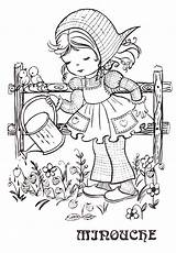 Coloring Pages Book French Vintage Books Para Kay Sarah Nurie Save Kawaii sketch template