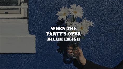 partys  billie eilish lyrics youtube