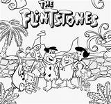 Coloring Flintstones Cartoon Pages Drawing Flintstone Printable Stone Age Kids Color Teenagers Barney Book Characters Good Sheets Caveman Drawings Adult sketch template